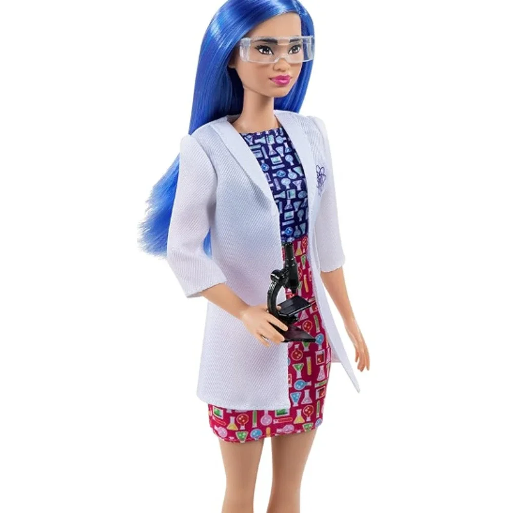 Barbie You Can Be Anything Scientist Fashion Doll with Blue Hair  NWT